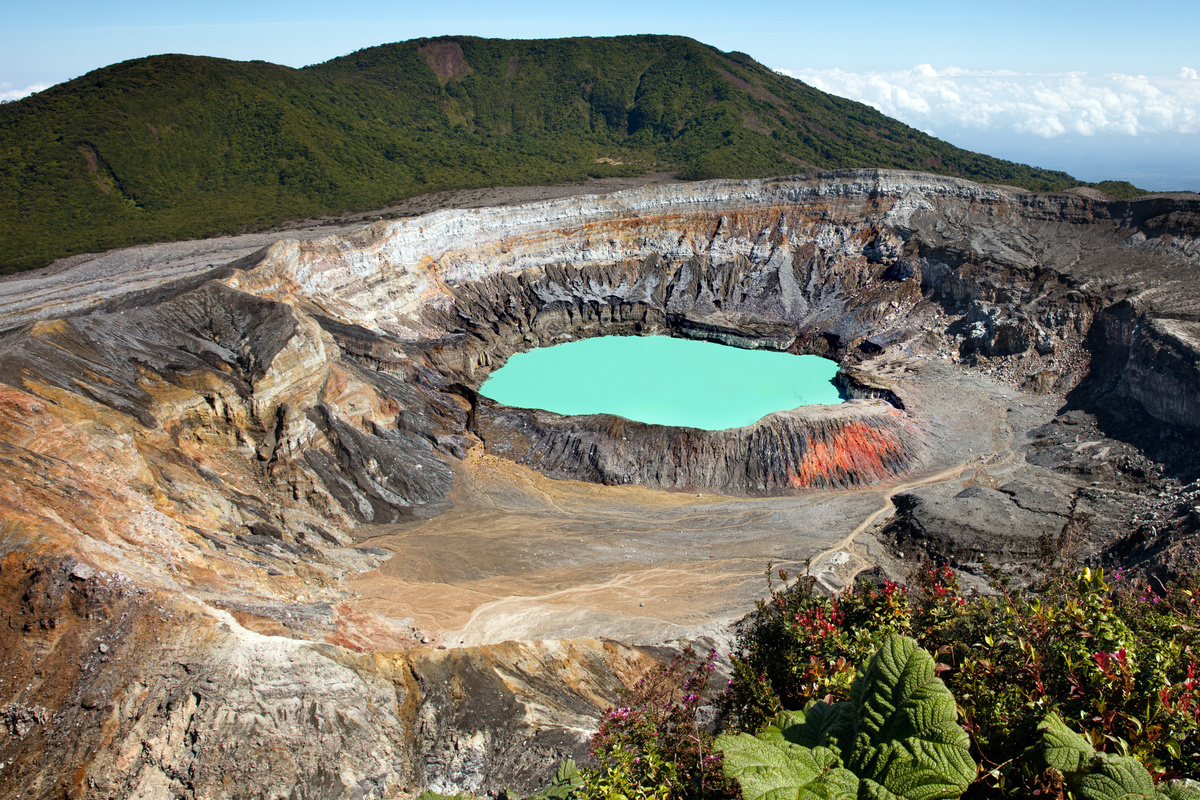 Poas Volcano Crater, Poas Volcano National Park, Costa Rica